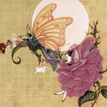 AESOP Butterfly and Rose by Arlene Graston